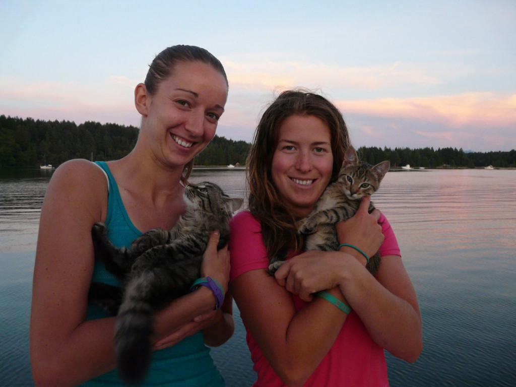 Danielle and Kayleen with Bolt and Keel