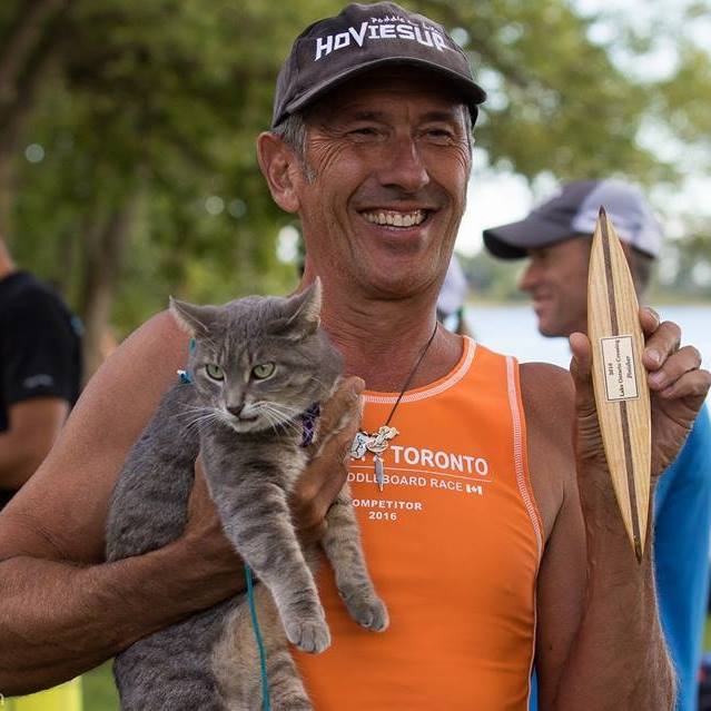 Veterinarian and his Cat