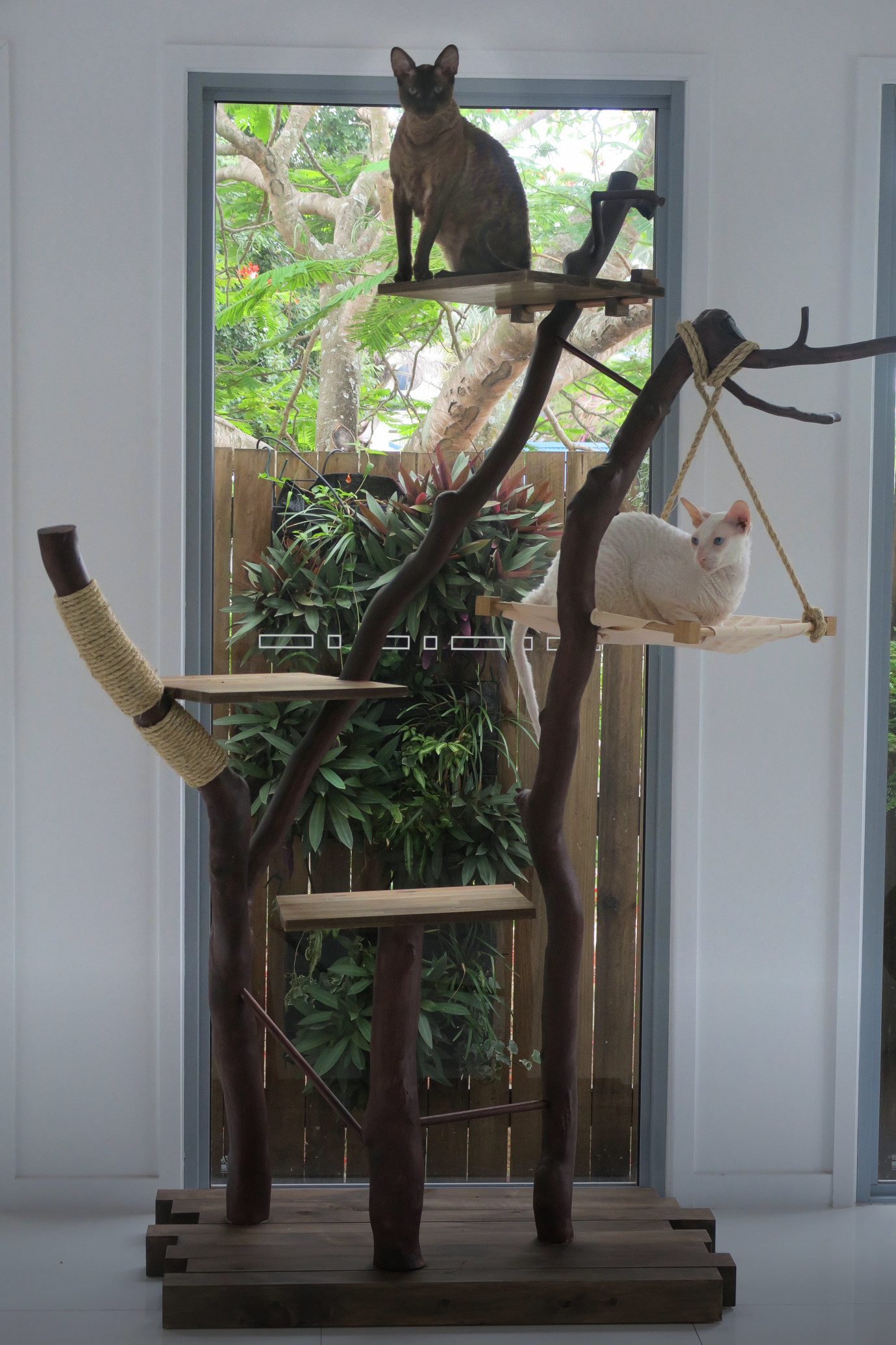 This DIY cat tree is truly a work of art Adventure Cats